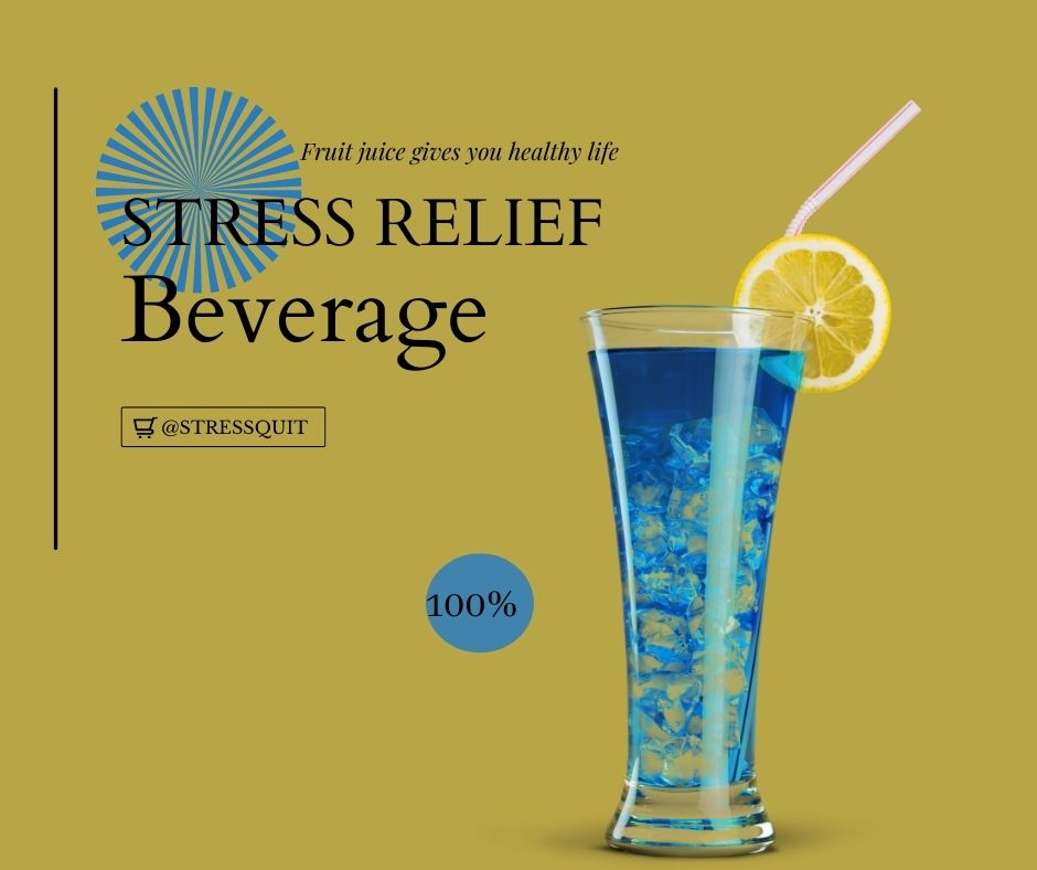 Zero Sugar All Natural Sparkling Calming Stress Relief Beverage: Breakthrough New Drink Soothes Your Nerves!