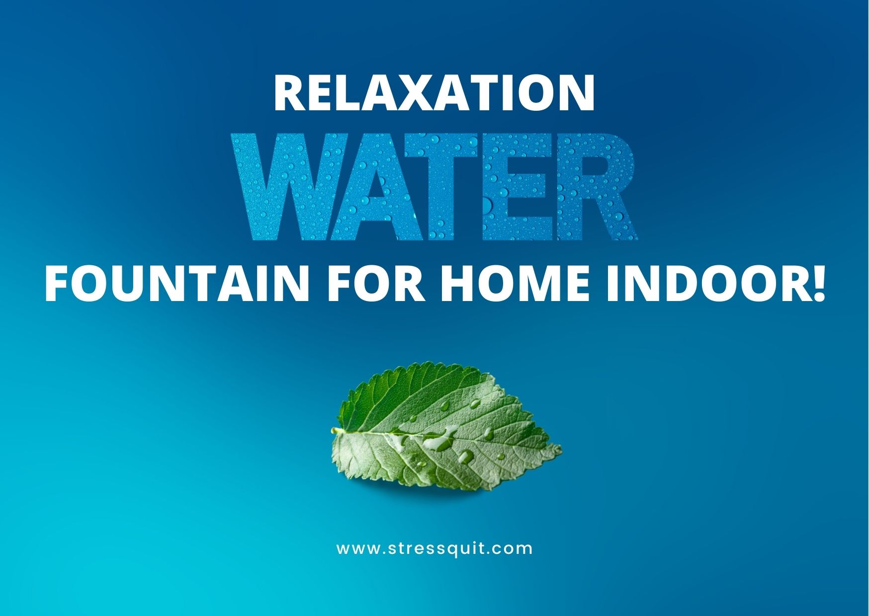 Find your inner peace with this beautiful relaxation water fountain for home indoor!