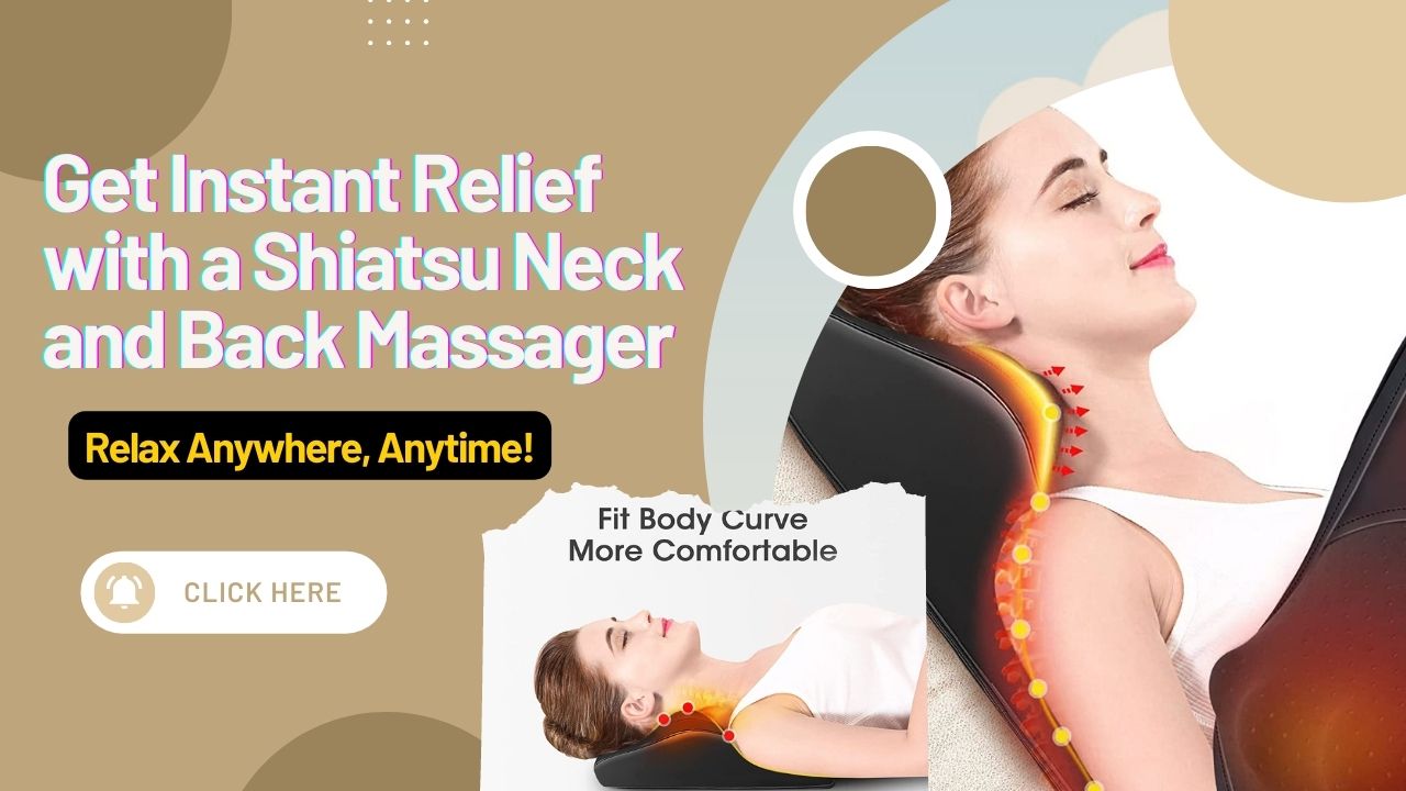 neck and shoulder shiatsu massager